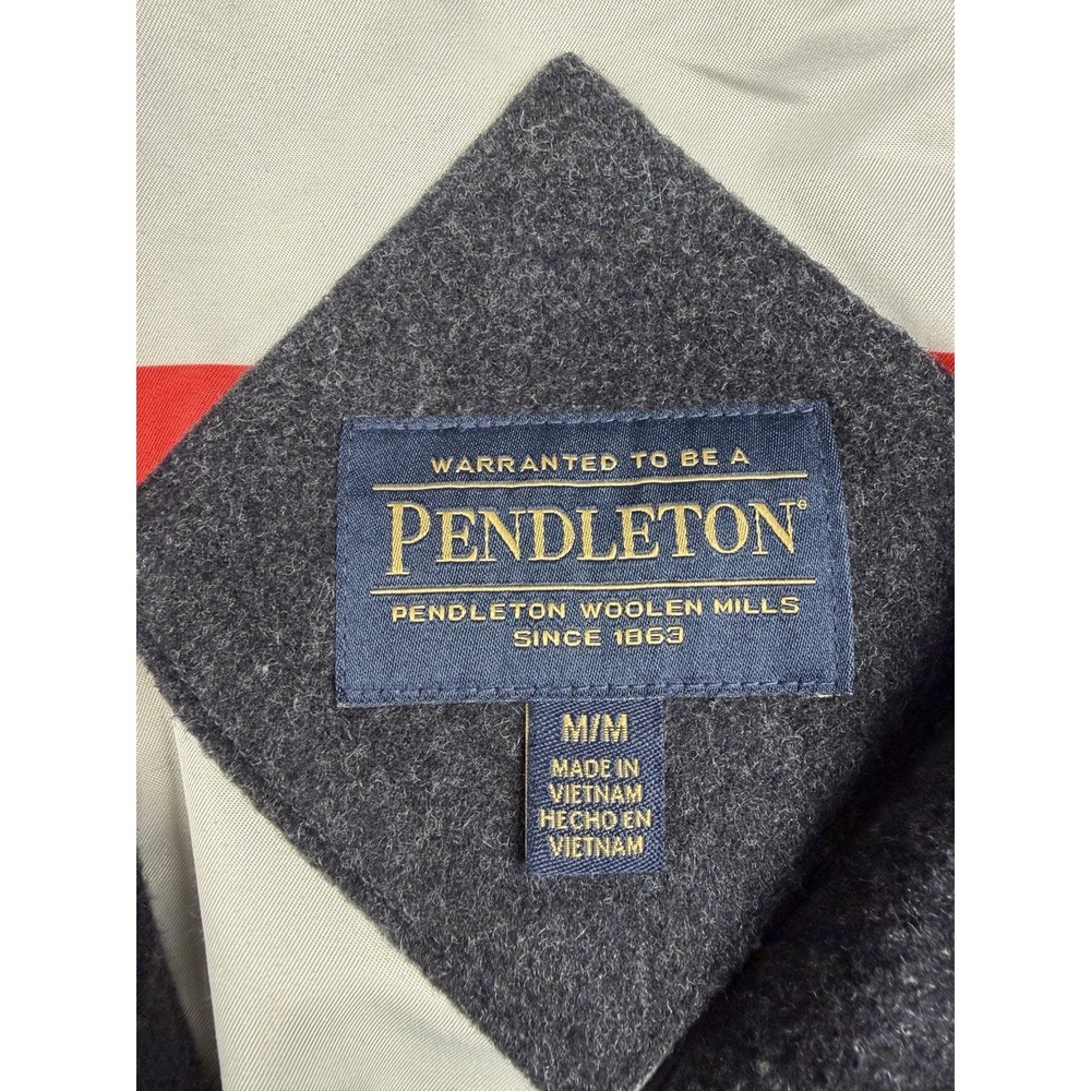 Pendleton Women's Wool Coat, Cascade Campbell Dark Grey Medium Jacket - Picture 5 of 9